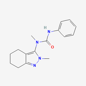 molecular formula C16H20N4O B2664403 N-methyl-N-(2-methyl-4,5,6,7-tetrahydro-2H-indazol-3-yl)-N'-phenylurea CAS No. 219865-28-8
