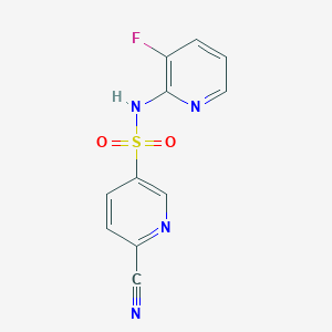 6-Cyano-N-(3-fluoropyridin-2-YL)pyridine-3-sulfonamide