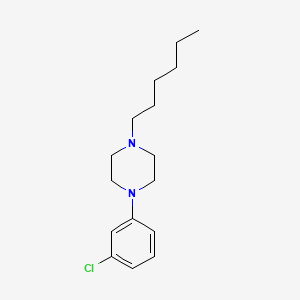 1-(3-Chlorophenyl)-4-hexylpiperazine