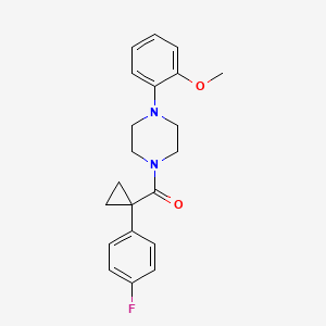 (1-(4-Fluorophenyl)cyclopropyl)(4-(2-methoxyphenyl)piperazin-1-yl)methanone