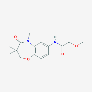 2-methoxy-N-(3,3,5-trimethyl-4-oxo-2,3,4,5-tetrahydrobenzo[b][1,4]oxazepin-7-yl)acetamide