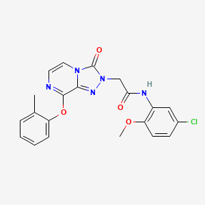 N-(5-chloro-2-methoxyphenyl)-2-[8-(2-methylphenoxy)-3-oxo[1,2,4]triazolo[4,3-a]pyrazin-2(3H)-yl]acetamide