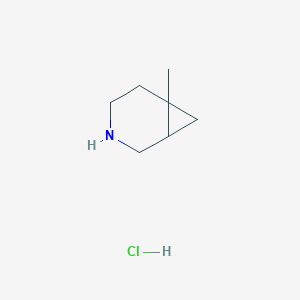 molecular formula C7H14ClN B2664494 6-Methyl-3-azabicyclo[4.1.0]heptane hydrochloride CAS No. 910789-29-6