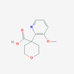 molecular formula C12H15NO4 B2664499 4-(3-Methoxypyridin-2-yl)oxane-4-carboxylic acid CAS No. 1439899-49-6
