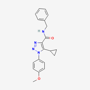 molecular formula C20H20N4O2 B2664537 N-benzyl-5-cyclopropyl-1-(4-methoxyphenyl)-1H-1,2,3-triazole-4-carboxamide CAS No. 954830-20-7