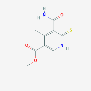 Ethyl 5-(aminocarbonyl)-4-methyl-6-thioxo-1,6-dihydro-3-pyridinecarboxylate