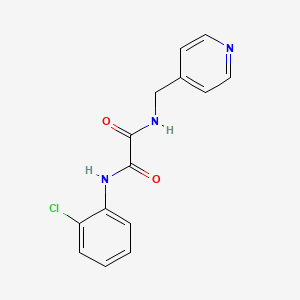 molecular formula C14H12ClN3O2 B2664563 N-(2-chlorophenyl)-N'-[(pyridin-4-yl)methyl]ethanediamide CAS No. 423727-95-1