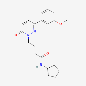N-cyclopentyl-4-(3-(3-methoxyphenyl)-6-oxopyridazin-1(6H)-yl)butanamide