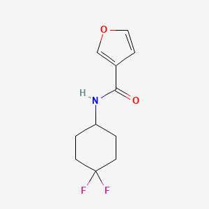 molecular formula C11H13F2NO2 B2664589 N-(4,4-difluorocyclohexyl)furan-3-carboxamide CAS No. 2034290-01-0