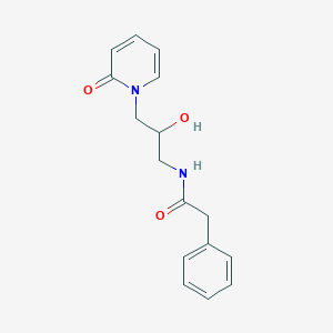 B2664623 N-(2-hydroxy-3-(2-oxopyridin-1(2H)-yl)propyl)-2-phenylacetamide CAS No. 1797720-75-2