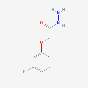 molecular formula C8H9FN2O2 B2664687 2-(3-Fluorophenoxy)acetohydrazide CAS No. 379255-56-8