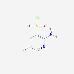 molecular formula C6H7ClN2O2S B2664706 2-Amino-5-methylpyridine-3-sulfonyl chloride CAS No. 162010-70-0