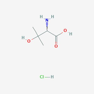 molecular formula C5H12ClNO3 B2664720 (S)-2-Amino-3-hydroxy-3-methylbutanoic acid hydrochloride CAS No. 2231249-10-6