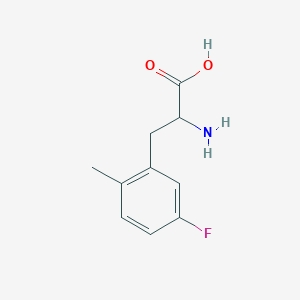 molecular formula C10H12FNO2 B2664798 2-amino-3-(5-fluoro-2-methylphenyl)propanoic acid CAS No. 1260003-81-3