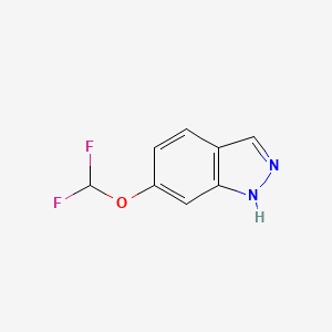 molecular formula C8H6F2N2O B2664817 6-(Difluoromethoxy)-1H-indazole CAS No. 1315359-33-1