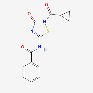 N-[2-(cyclopropylcarbonyl)-3-oxo-2,3-dihydro-1,2,4-thiadiazol-5-yl]benzenecarboxamide