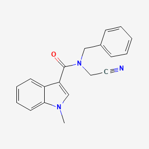 N-benzyl-N-(cyanomethyl)-1-methyl-1H-indole-3-carboxamide