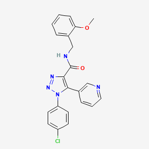 1-(4-chlorophenyl)-N-(2-methoxybenzyl)-5-(pyridin-3-yl)-1H-1,2,3-triazole-4-carboxamide