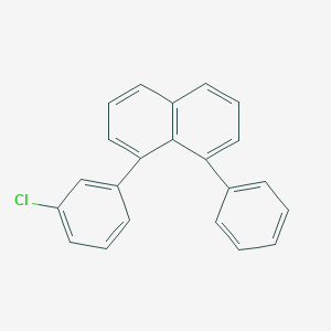 molecular formula C22H15Cl B2664840 1-(3-Chlorophenyl)-8-phenylnaphthalene CAS No. 24299-68-1