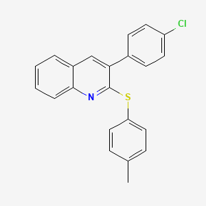 3-(4-Chlorophenyl)-2-[(4-methylphenyl)sulfanyl]quinoline