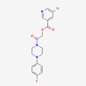 2-[4-(4-Fluorophenyl)piperazin-1-yl]-2-oxoethyl 5-bromopyridine-3-carboxylate