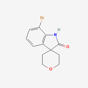 7-Bromo-1H-spiro[indole-3,4'-oxane]-2-one