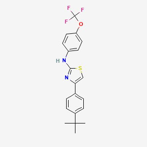 4-(4-tert-butylphenyl)-N-[4-(trifluoromethoxy)phenyl]-1,3-thiazol-2-amine