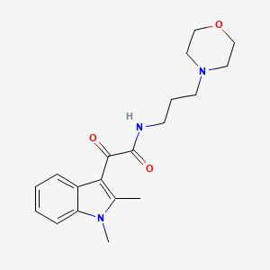 molecular formula C19H25N3O3 B2664854 2-(1,2-dimethyl-1H-indol-3-yl)-N-(3-morpholinopropyl)-2-oxoacetamide CAS No. 862830-96-4