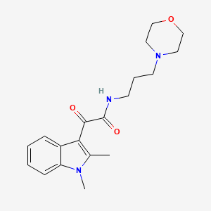 2-(1,2-dimethyl-1H-indol-3-yl)-N-(3-morpholinopropyl)-2-oxoacetamide