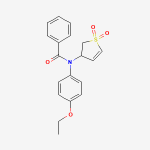 molecular formula C19H19NO4S B2664855 N-(1,1-dioxo(3-2,3-dihydrothienyl))-N-(4-ethoxyphenyl)benzamide CAS No. 713501-10-1