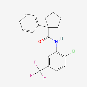 N-(2-Chloro-5-(trifluoromethyl)phenyl)(phenylcyclopentyl)formamide