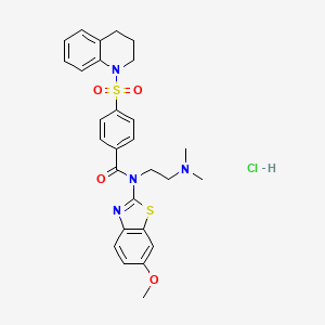 4-((3,4-dihydroquinolin-1(2H)-yl)sulfonyl)-N-(2-(dimethylamino)ethyl)-N-(6-methoxybenzo[d]thiazol-2-yl)benzamide hydrochloride