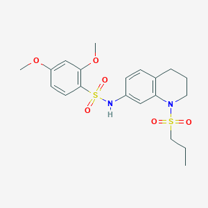 2,4-dimethoxy-N-(1-(propylsulfonyl)-1,2,3,4-tetrahydroquinolin-7-yl)benzenesulfonamide
