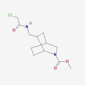 Methyl 6-[[(2-chloroacetyl)amino]methyl]-2-azabicyclo[2.2.2]octane-2-carboxylate