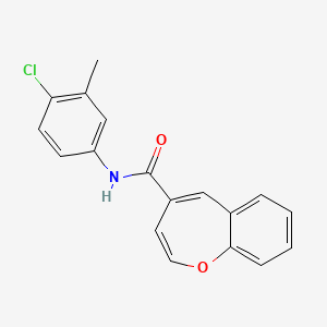 N-(4-chloro-3-methylphenyl)-1-benzoxepine-4-carboxamide