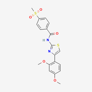 N-(4-(2,4-dimethoxyphenyl)thiazol-2-yl)-4-(methylsulfonyl)benzamide