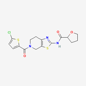 N-(5-(5-chlorothiophene-2-carbonyl)-4,5,6,7-tetrahydrothiazolo[5,4-c]pyridin-2-yl)tetrahydrofuran-2-carboxamide