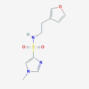 N-(2-(furan-3-yl)ethyl)-1-methyl-1H-imidazole-4-sulfonamide