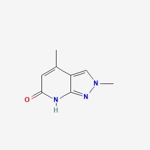2,4-dimethyl-2,7-dihydro-6H-pyrazolo[3,4-b]pyridin-6-one