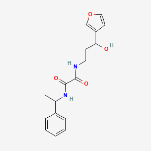 N1-(3-(furan-3-yl)-3-hydroxypropyl)-N2-(1-phenylethyl)oxalamide