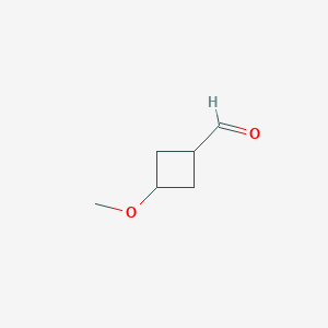 molecular formula C6H10O2 B2664896 3-methoxycyclobutane-1-carbaldehyde CAS No. 1437082-14-8
