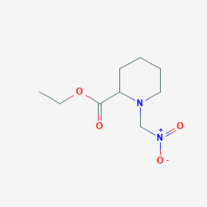 molecular formula C9H16N2O4 B2664907 Ethyl 1-(nitromethyl)piperidine-2-carboxylate CAS No. 1808352-17-1