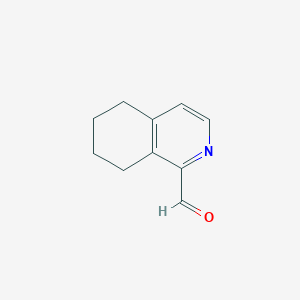 molecular formula C10H11NO B2664911 5,6,7,8-Tetrahydroisoquinoline-1-carbaldehyde CAS No. 185220-65-9