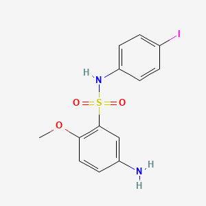 5-amino-N-(4-iodophenyl)-2-methoxybenzene-1-sulfonamide