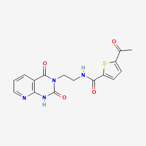 5-acetyl-N-(2-(2,4-dioxo-1,2-dihydropyrido[2,3-d]pyrimidin-3(4H)-yl)ethyl)thiophene-2-carboxamide