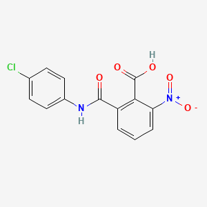 2-((4-Chlorophenyl)carbamoyl)-6-nitrobenzoic acid