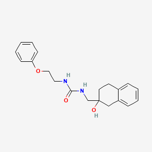 molecular formula C20H24N2O3 B2664948 1-((2-Hydroxy-1,2,3,4-tetrahydronaphthalen-2-yl)methyl)-3-(2-phenoxyethyl)urea CAS No. 1421466-06-9