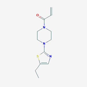 molecular formula C12H17N3OS B2664955 1-[4-(5-Ethyl-1,3-thiazol-2-yl)piperazin-1-yl]prop-2-en-1-one CAS No. 2179723-74-9
