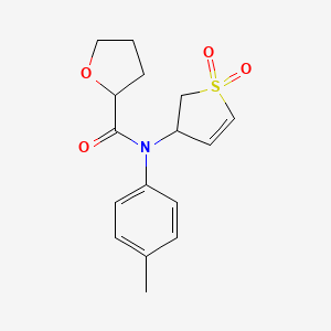 N-(1,1-dioxido-2,3-dihydrothiophen-3-yl)-N-(p-tolyl)tetrahydrofuran-2-carboxamide