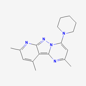 2,8,10-Trimethyl-4-(piperidin-1-yl)pyrido[2',3':3,4]pyrazolo[1,5-a]pyrimidine
